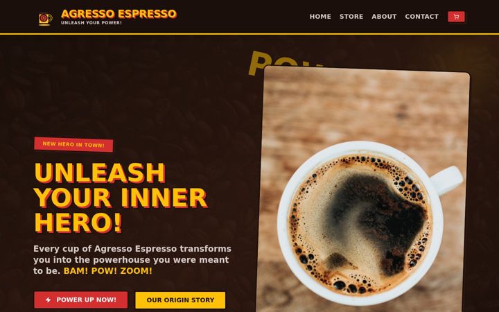 Screenshot of agressoespresso.com
