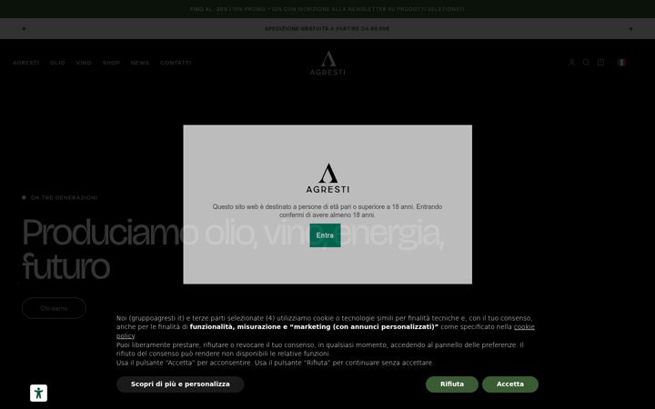 Screenshot of agrestivini.com