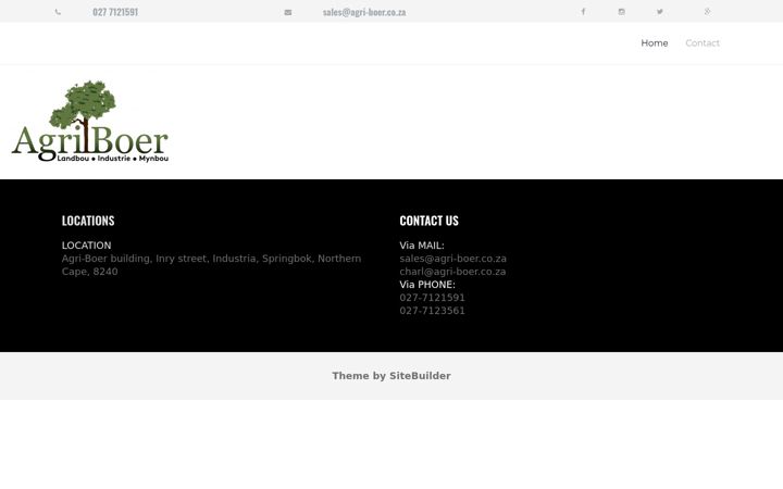 Screenshot of agri-boer.co.za
