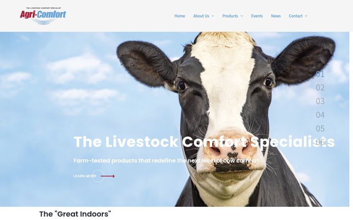 Екранна снимка на agri-comfort.com
