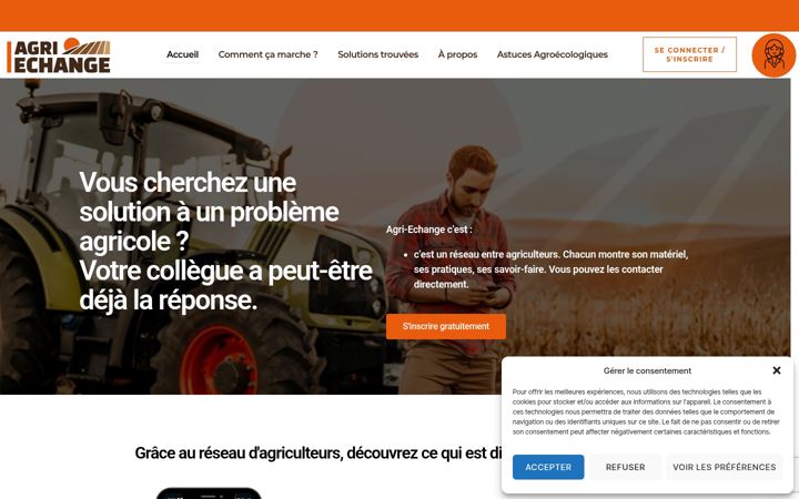 Screenshot of agri-echange.org