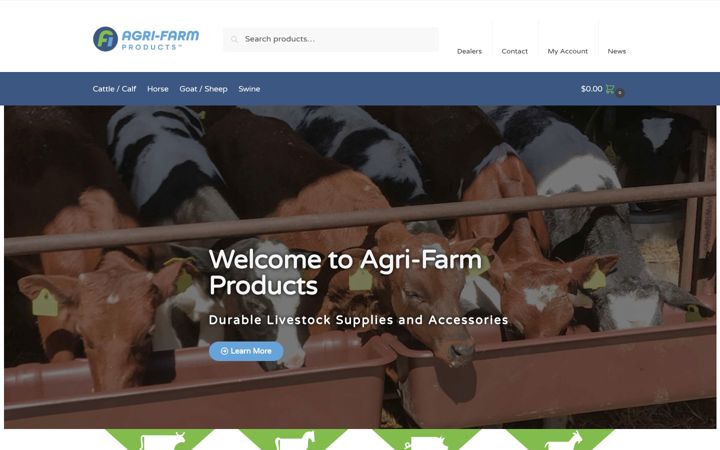 Screenshot of agri-farmproducts.com