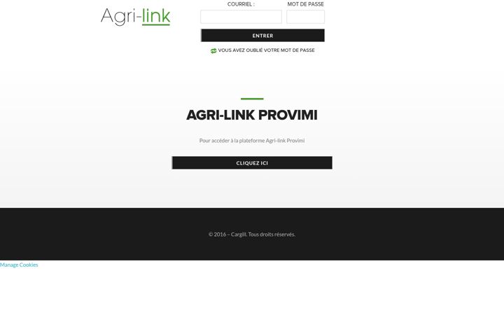 Screenshot of agri-link.ca