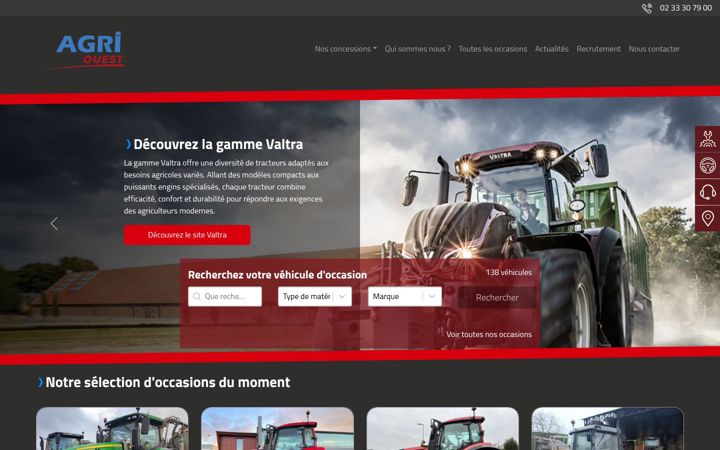 Screenshot of agri-ouest.fr