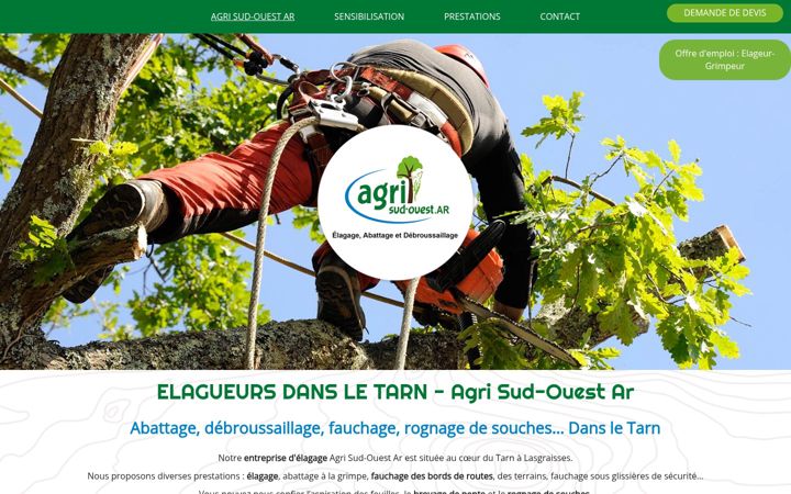 Zrzut ekranu agri-sudouest-ar.fr