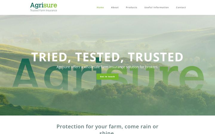 Screenshot von agri-sure.co.uk