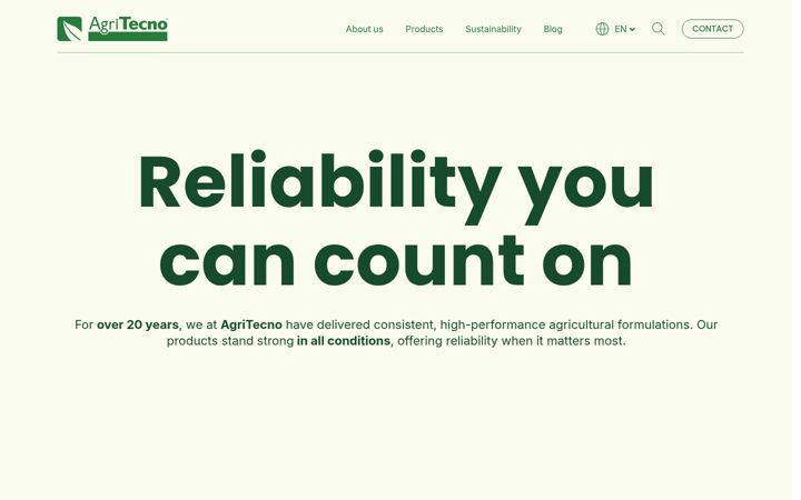 Screenshot of agri-tecno.com