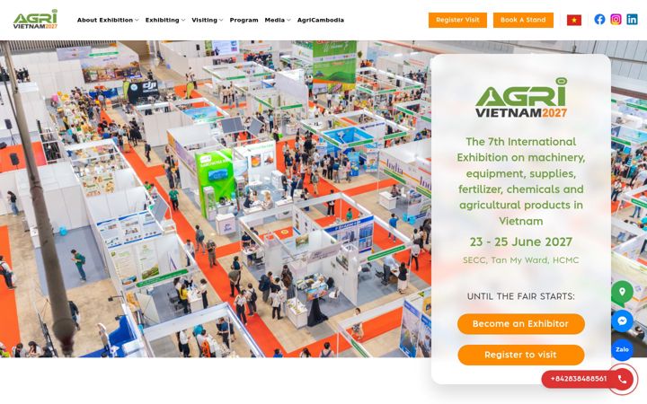 Screenshot of agri-vietnam.com.vn