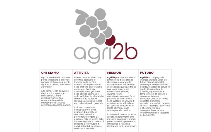 Screenshot of agri2b.it