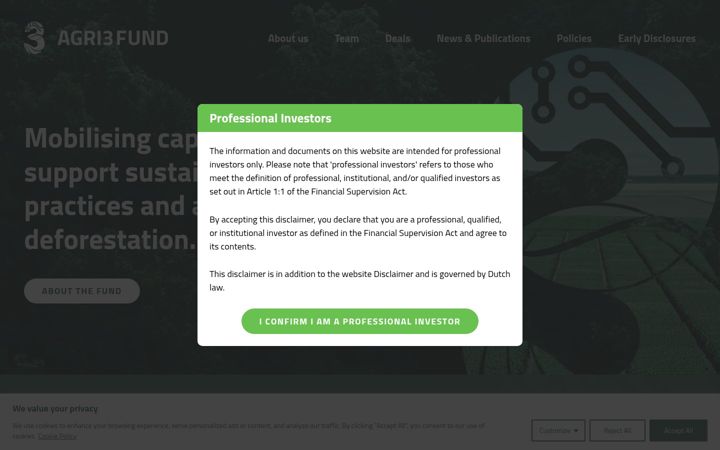 Screenshot of agri3.com