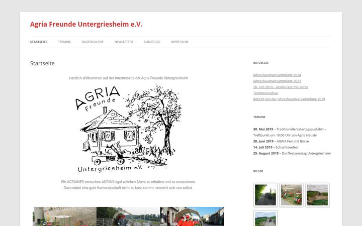 Zrzut ekranu agria-freunde-untergriesheim.de