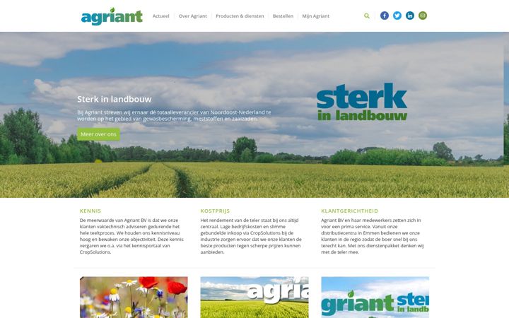 Screenshot of agriant.nl
