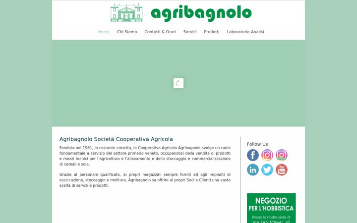 Screenshot of agribagnolo.it