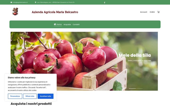 Screenshot of agribelcastro.it