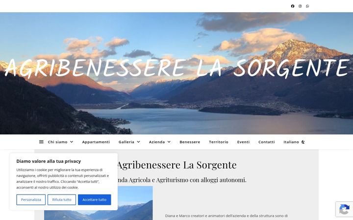 Screenshot of agribenesserelasorgente.com