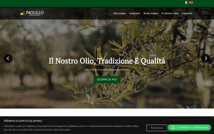 Screenshot of agribiopaolillo.it