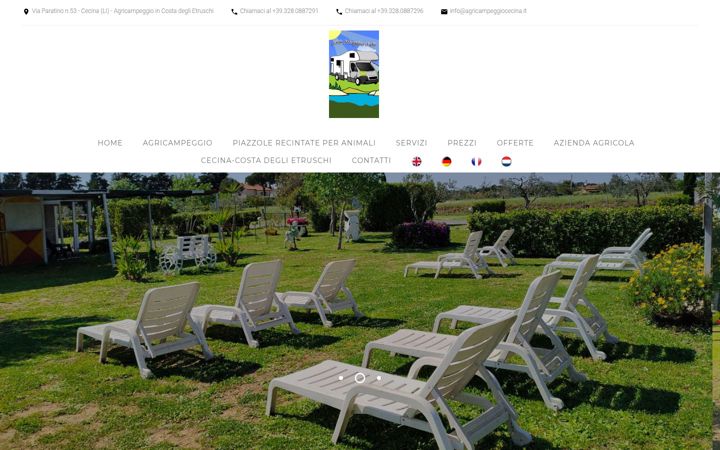 Screenshot of agricampeggiocecina.it