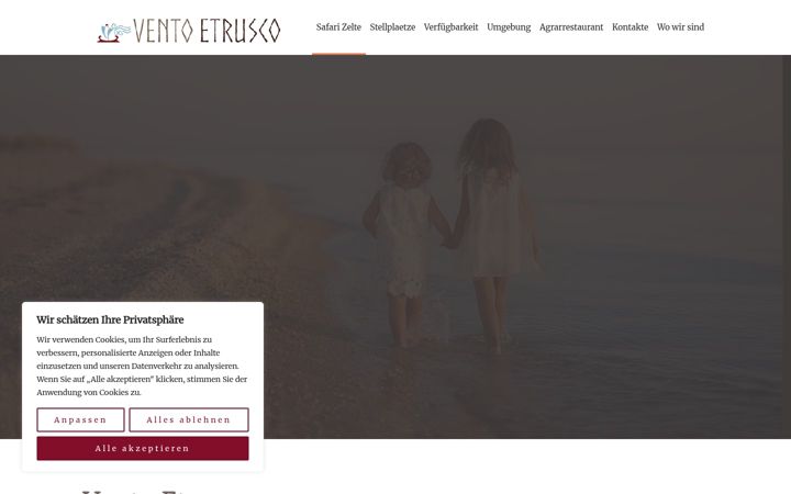 Screenshot of agricampingventoetrusco.de