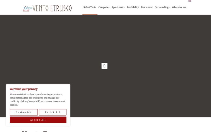 Screenshot of agricampingventoetrusco.it