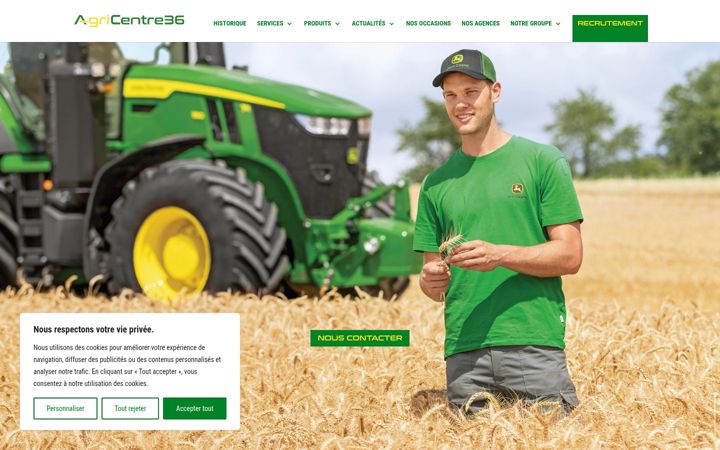 Screenshot of agricentre36.fr