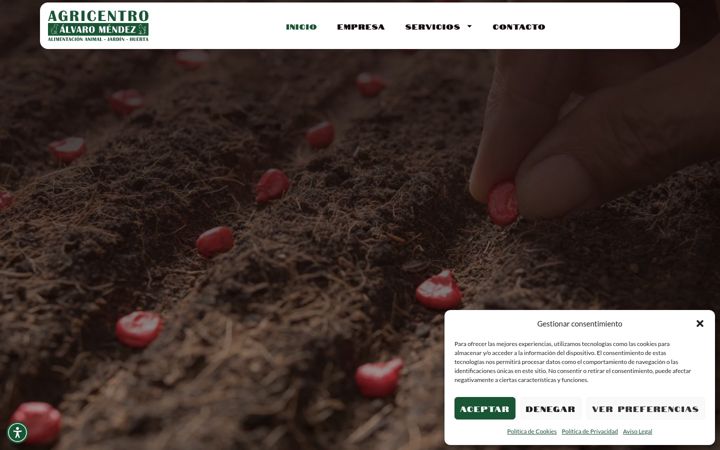 Screenshot of agricentroalvaromendez.es