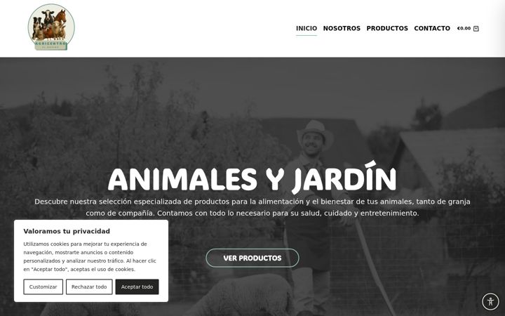 Screenshot of agricentroelmerino.es