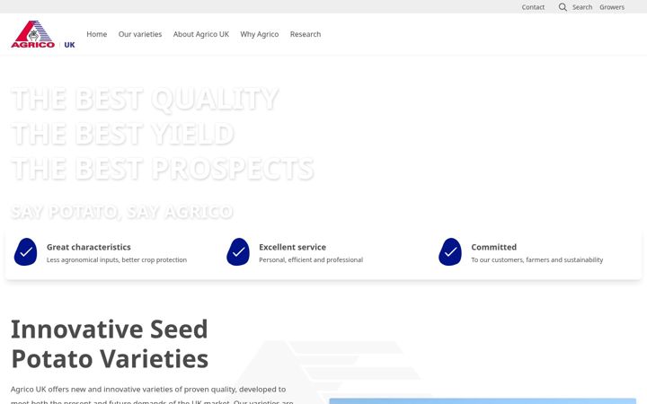 Screenshot of agrico.co.uk