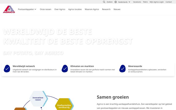 Zrzut ekranu agrico.nl