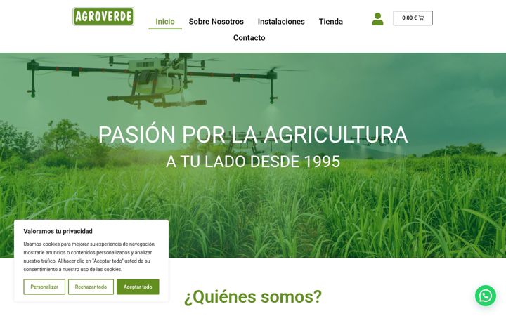 Screenshot of agricoagroverde.es