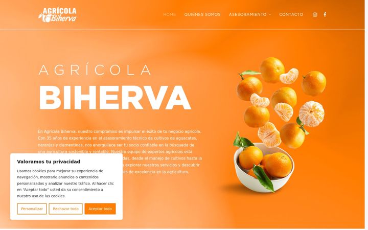 Screenshot of agricolabiherva.es
