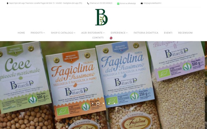 Snimka zaslona za agricolabittarelli.it