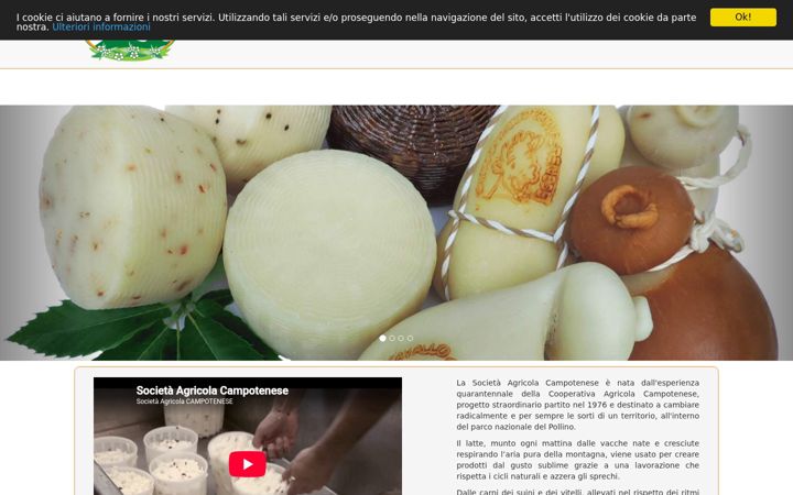 Snimka zaslona za agricolacampotenese.it