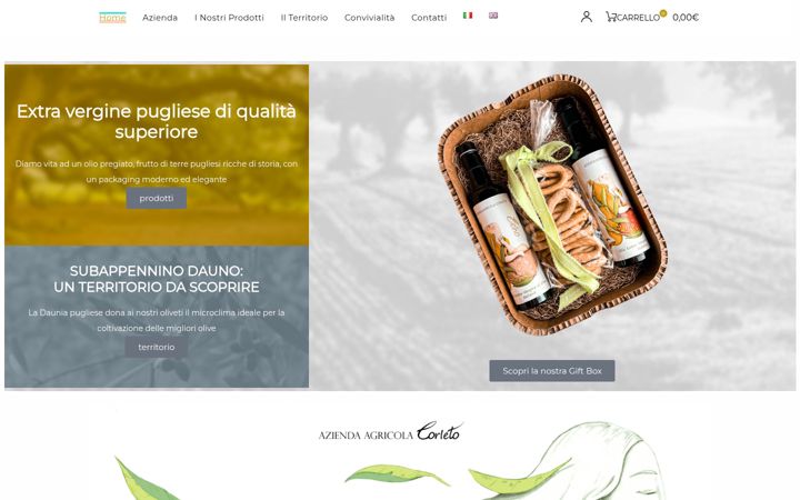 Screenshot of agricolacorleto.com
