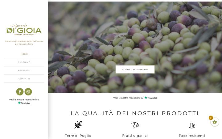 Screenshot of agricoladigioia.it