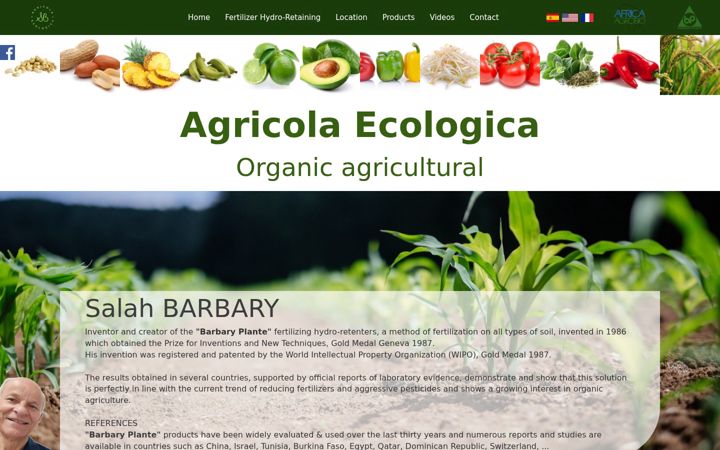 Skjermbilde av agricolaecologicasb.com