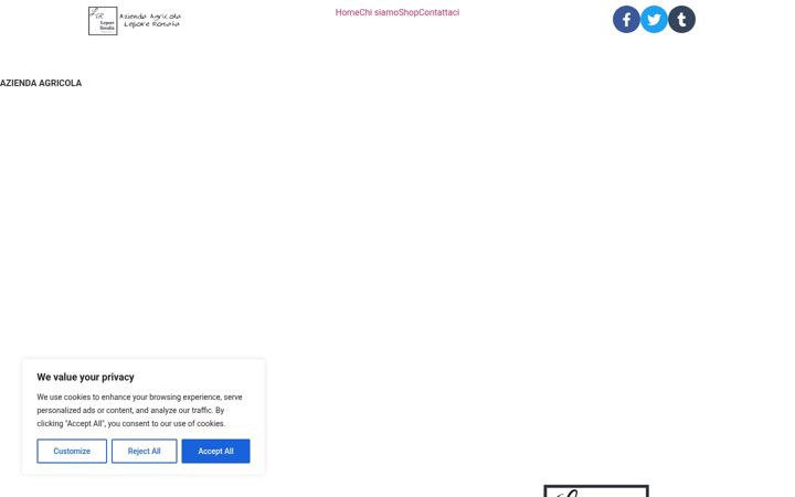 Screenshot of agricolaleporerosalia.it
