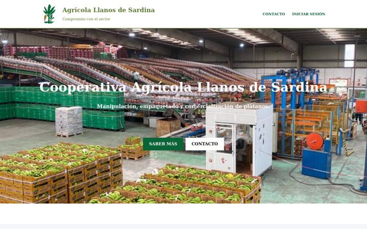 Snímek obrazovky agricolallanosdesardina.com