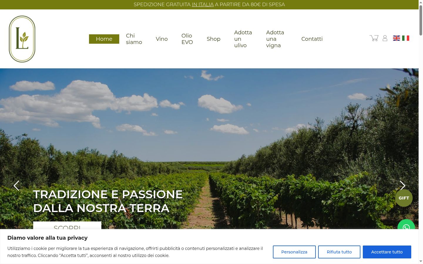 Screenshot tal-banner tal-kunsens muri qabel kwalunkwe interazzjoni