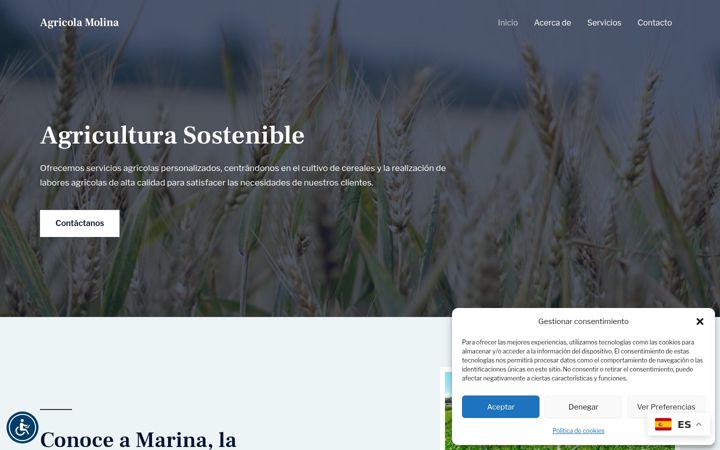 Screenshot of agricolamolina.com