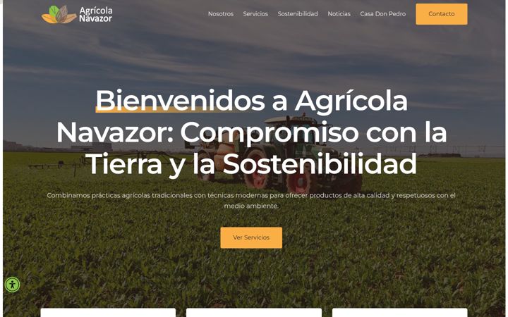 Screenshot of agricolanavazor.com