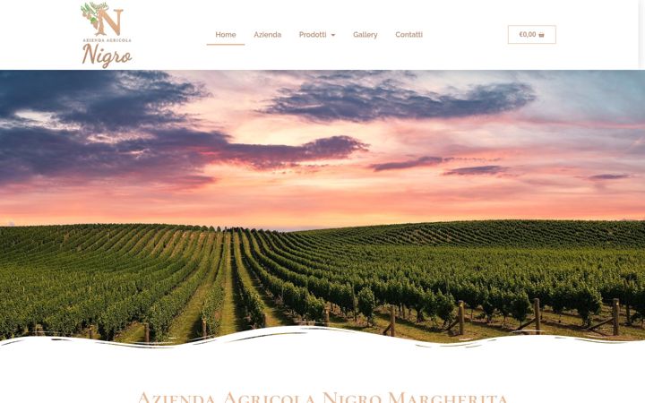Екранна снимка на agricolanigromargherita.it