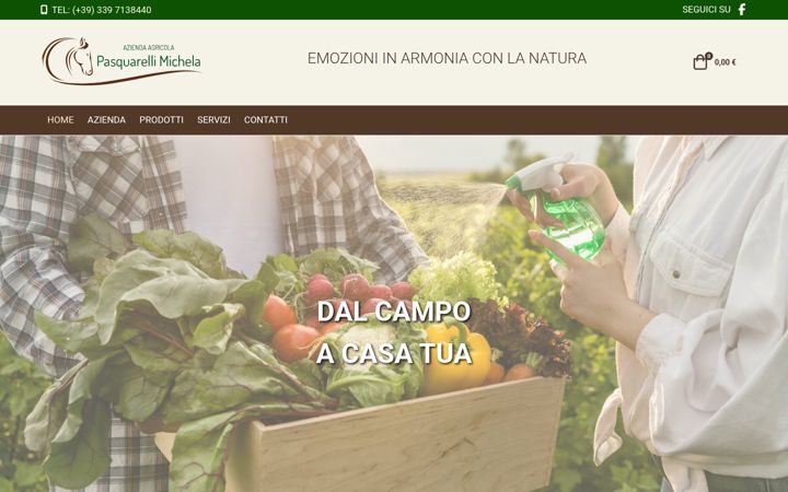 Screenshot of agricolapasquarelli.it
