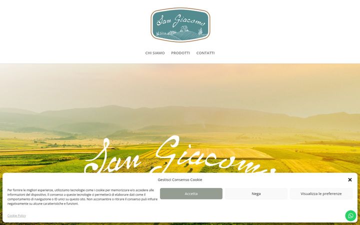Screenshot of agricolasangiacomo.com