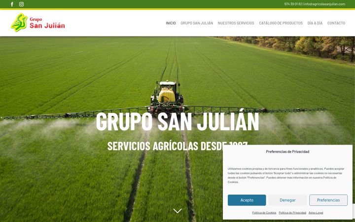 Screenshot of agricolasanjulian.es