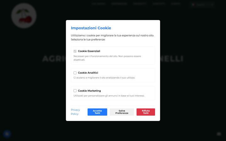 Screenshot of agricolavezzaligolinelli.it