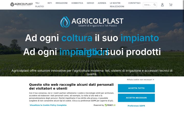 Screenshot of agricolplast.it