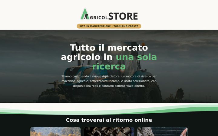 Screenshot of agricolstore.it
