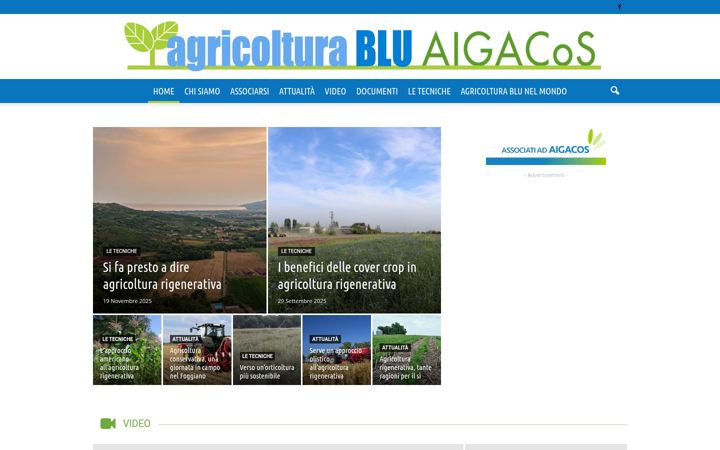 Screenshot of agricolturablu.org
