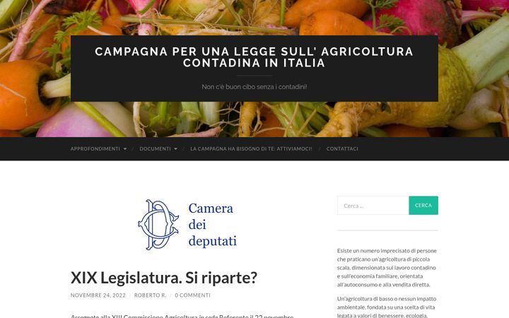 Screenshot of agricolturacontadina.org