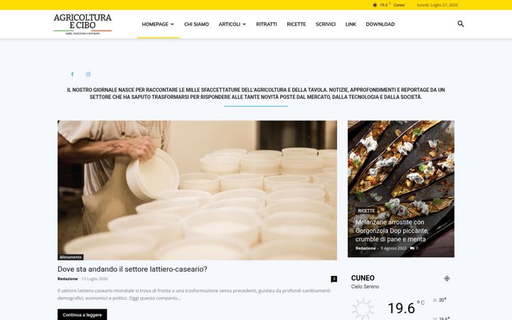 Screenshot di agricolturaecibo.it